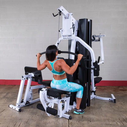 Body Solid EXM3000LPS Commercial Double Stack Gym System - Three Station Configuration
