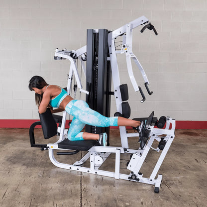 Body Solid EXM3000LPS Commercial Double Stack Gym System - Three Station Configuration