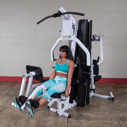 Body Solid EXM3000LPS Commercial Double Stack Gym System - Three Station Configuration
