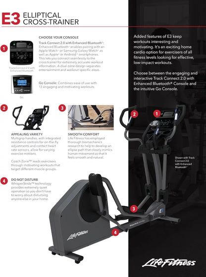 E3 Elliptical Cross Trainer with Go Console