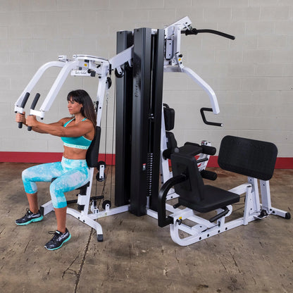 Body Solid EXM3000LPS Commercial Double Stack Gym System - Three Station Configuration